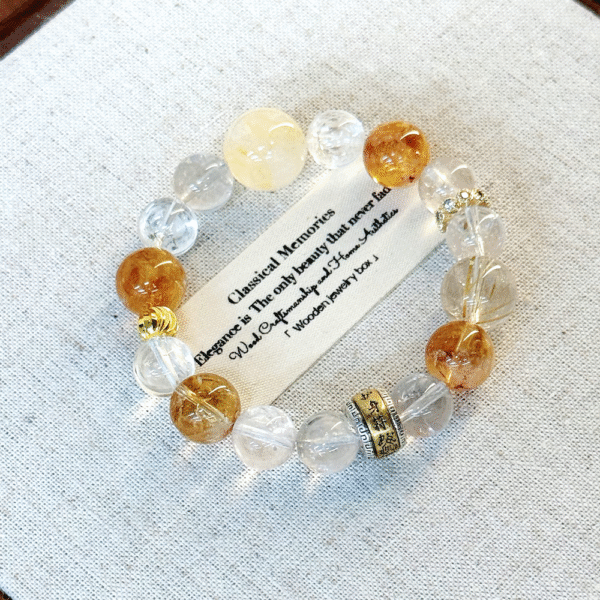 Five Elements Golden Soul Crystal Collection Bracelet - Image 2