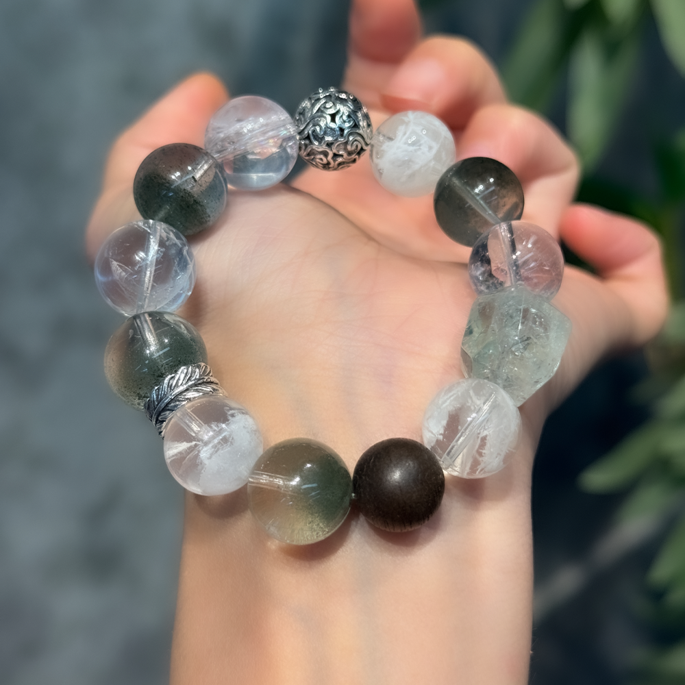 Green Aura Wood Harmony Bracelet