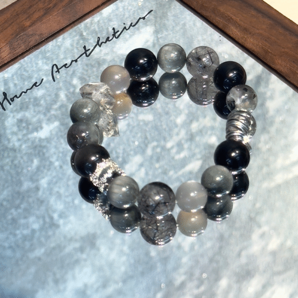 [Abyssal Guardian] Five Elements Water Attribute Energy Bracelet | Silver Obsidian·Starlight Core·Black Obsidian | Meditation to ward off evil spirits·Gather wealth and attract nobles - Image 4