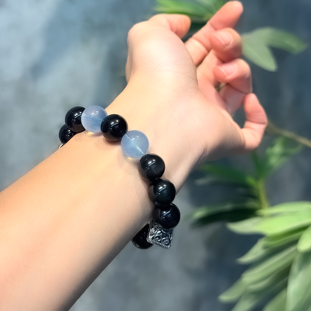Deep Blue Barrier · Water Guardian Bracelet | Five Elements Water Energy Field Customization