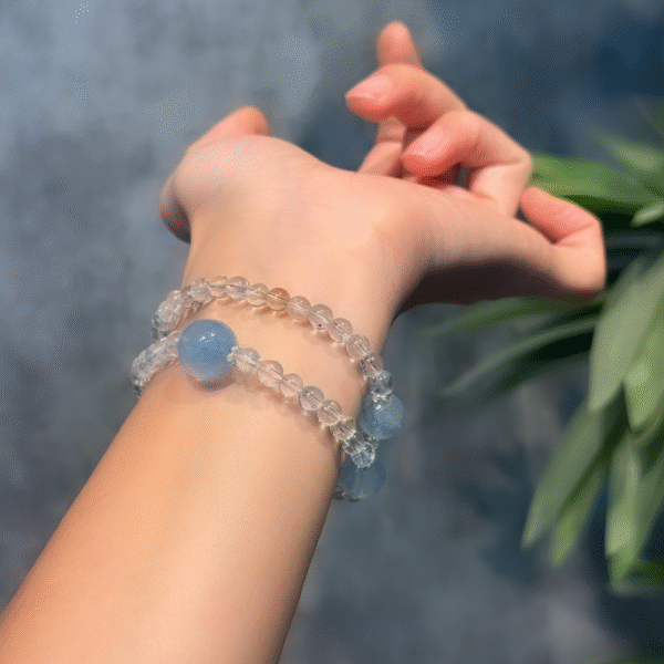 Azure Guardian Trio - Water Element Bracelet - Image 4