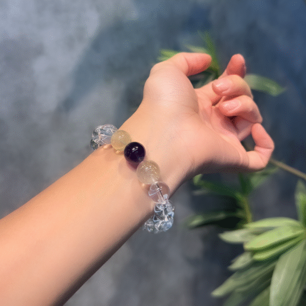 Leo Celestial Aegis | The Quartz King's Armor Bracelet