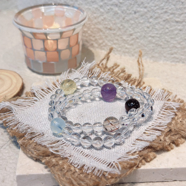 Aries Celestial Ignition: Hexagram Energy Wheel Bracelet - Image 2